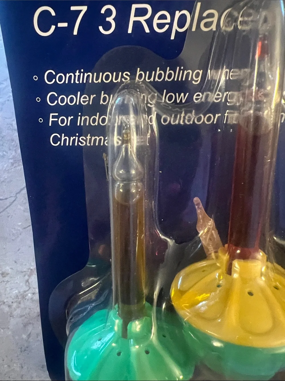 Vintage set of three colorful bubble replacement
